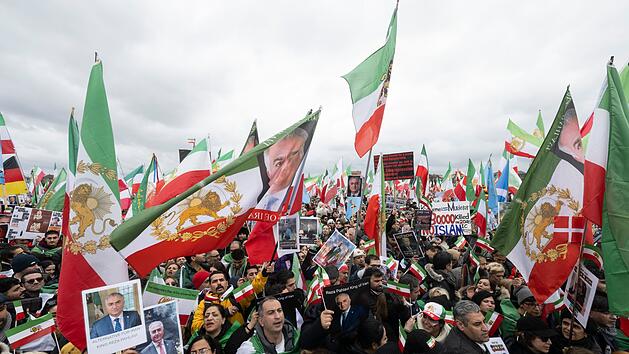 Demonstration gegen Irans F&uuml;hrung