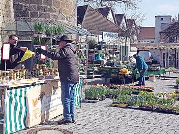 Thorsten Hugel bietet erstmals Honig und andere Imkerprodukte an.