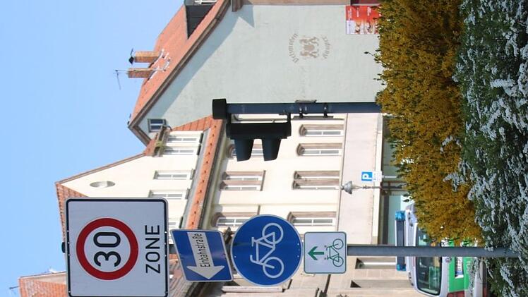 Hier wird's plötzlich eng für die Radfahrer.Foto: Katrin Geyer
