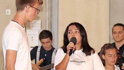 Christian Langer und Jessica Weber brillierten mit "Shallow".