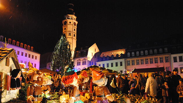Zwerge auf dem Märchenmarkt in Gera