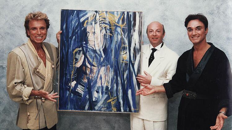Siegfried und Roy zählen zur Promi-Sammlung des Bamberger Malers Foto: Archiv Cleff III.