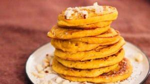 Saftige K&uuml;rbis-Pfannkuchen