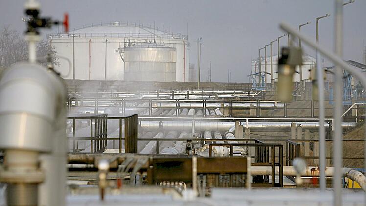 Empfangsstation der Druschba-&Ouml;lpipeline in Ungarn