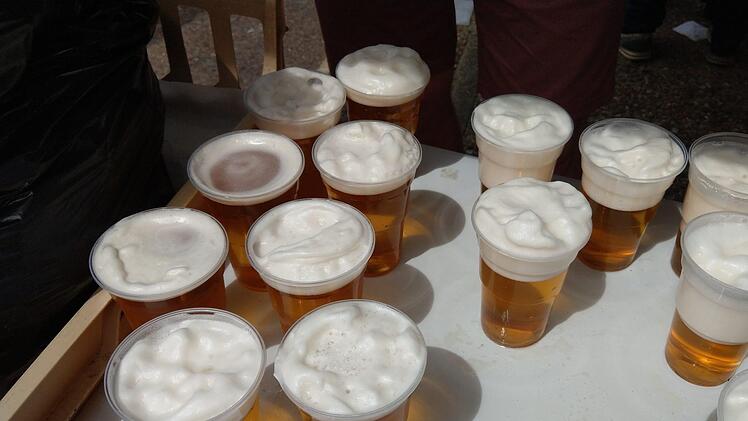 Impressionen vom Festnachmittag auf der Isle of Wight - hier: fränkisches Bier!Simone Bastian