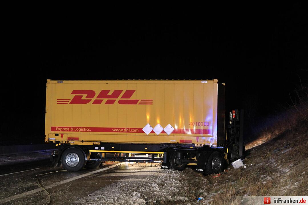 Tödliche Lasterunfall in Unterfranken: Lkw-Fahrer stirbt auf der A71