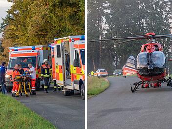 Unfall bei Steinfeld: Verletzter Fahrer muss aus Auto geborgen werden