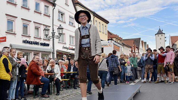 Jakob Eck aus Haßfurt war der jüngste Teilnehmer am Trachtenwettbewerb des Aktionskreises Haßfurt Aktiv.