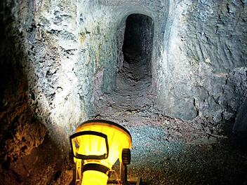 Auch mit Fluchtgängen waren die meisten Keller unter dem Burgkunstadter Marktplatz versehen.