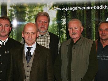 Der neue Vorstand (v. l.): Alfons Hümpfer, Dr. Helmut Fischer, Joachim Weißensel, Helmut Fleischer, Winfried Wetterich. Fotos: Werner Vogel