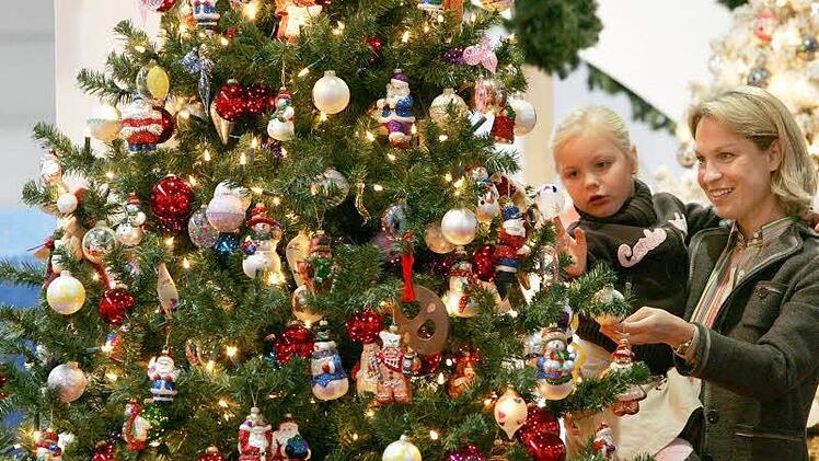 In der Kulmbacher Innenstadt sind bereits zwei Weihnachtsbäume gestohlen worden.  Symbolbild: Rainer Jensen/dpa