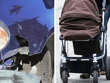 Autofahrer (84) erfasst Frau mit Kinderwagen