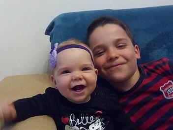 Ein Bild aus dem Jahr 2017: Ihr Bruder hätte Ruxandra  Knochenmark spenden können. Doch das war dann gar nicht erforderlich.privat