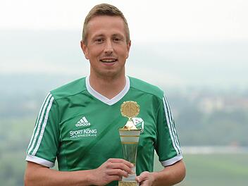 Meister und Torsch&uuml;tzenk&ouml;nig mit dem FC Untererthal II: Sven R&ouml;thlein. Foto: ssp