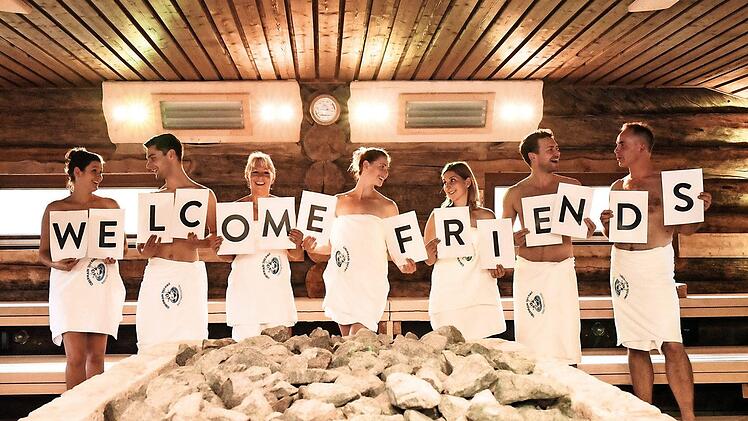 Das Motto der langen Sauna-Nacht lautet "Welcome Friends". Foto: privat
