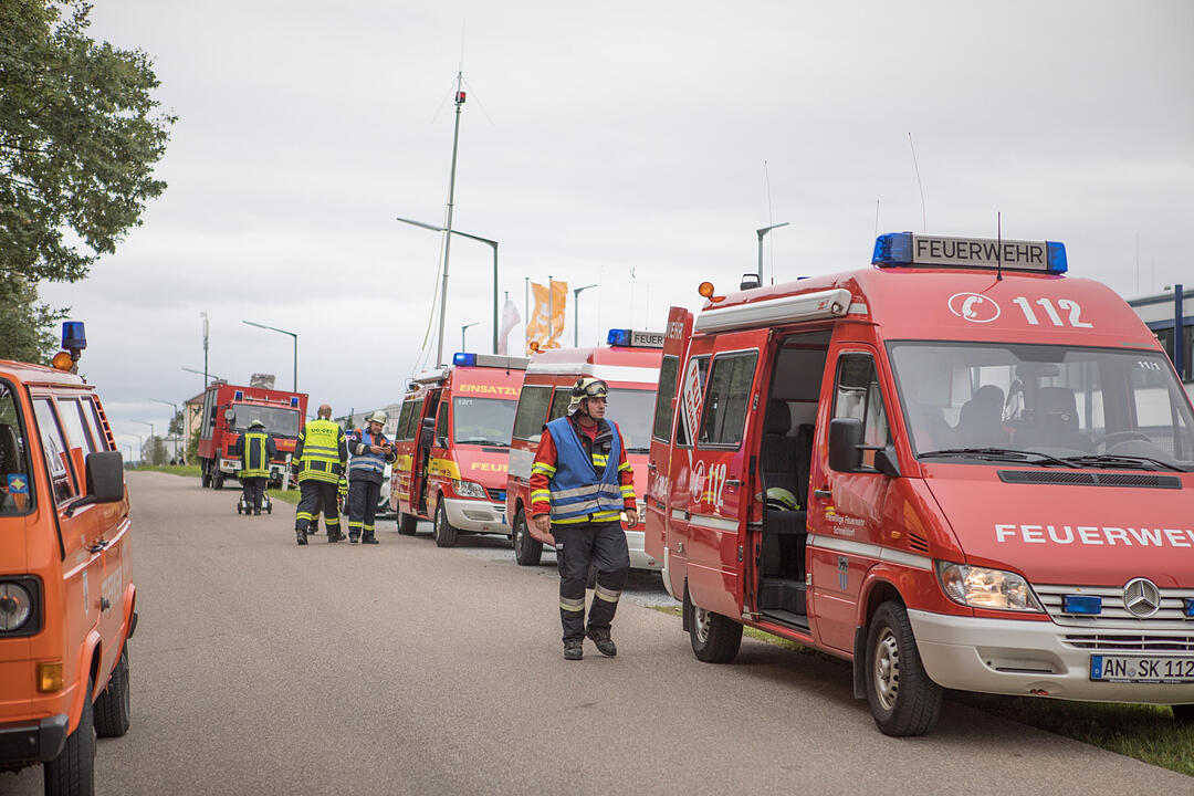 Säureaustritt bei Firma in Ansbach