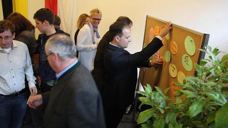 Suchet der Stadt Bestes, lautete das Motto und jeder Teilnehmer konnte seine Ideen an eine Pinnwand heften.