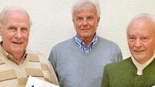 Geehrt wurden für langjährige Treue (von links): Walter Hein (60 Jahre), Gerhard Bock (60) und Erwin Markard (70).