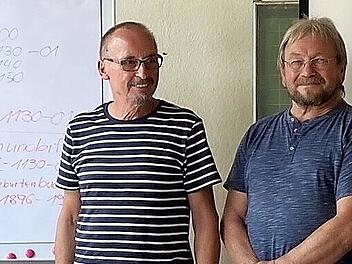 Die neuen Archivpfleger: (v.l.) Josef Iff, Walter Saal, Winfried Gessner und Ulrike Berninger.