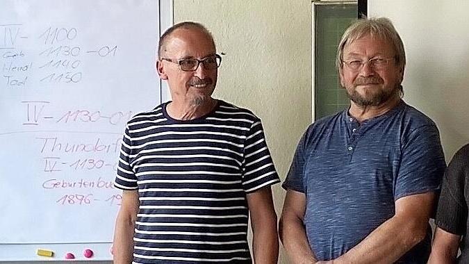 Die neuen Archivpfleger: (v.l.) Josef Iff, Walter Saal, Winfried Gessner und Ulrike Berninger.
