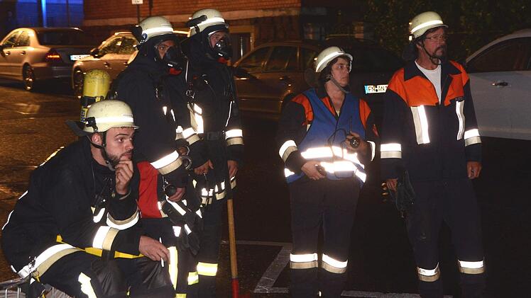 Brand in Bad Kissingens Landwehrstraße. Foto: Peter Rauch