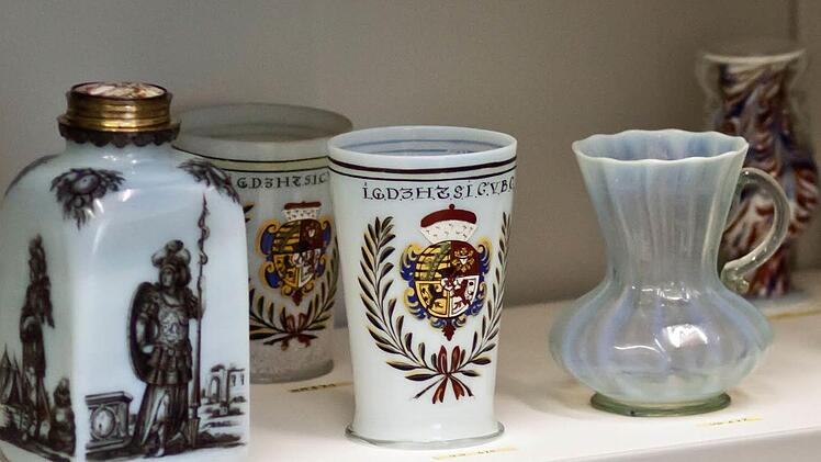 Historische Gläser in den Coburger Kunstsammlungen.Foto: Jochen Berger