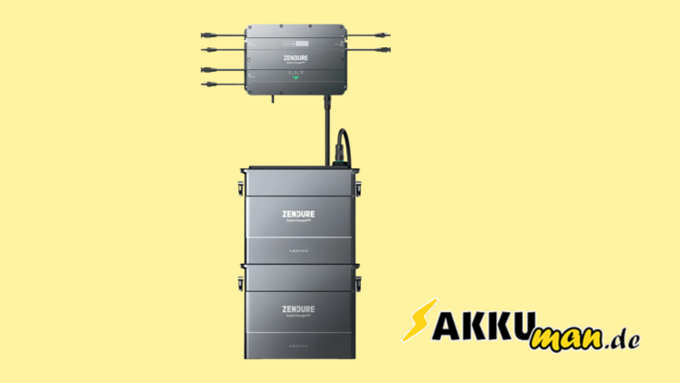 Der Zendure SolarFlow2000 mit zwei Akkus AB2000.