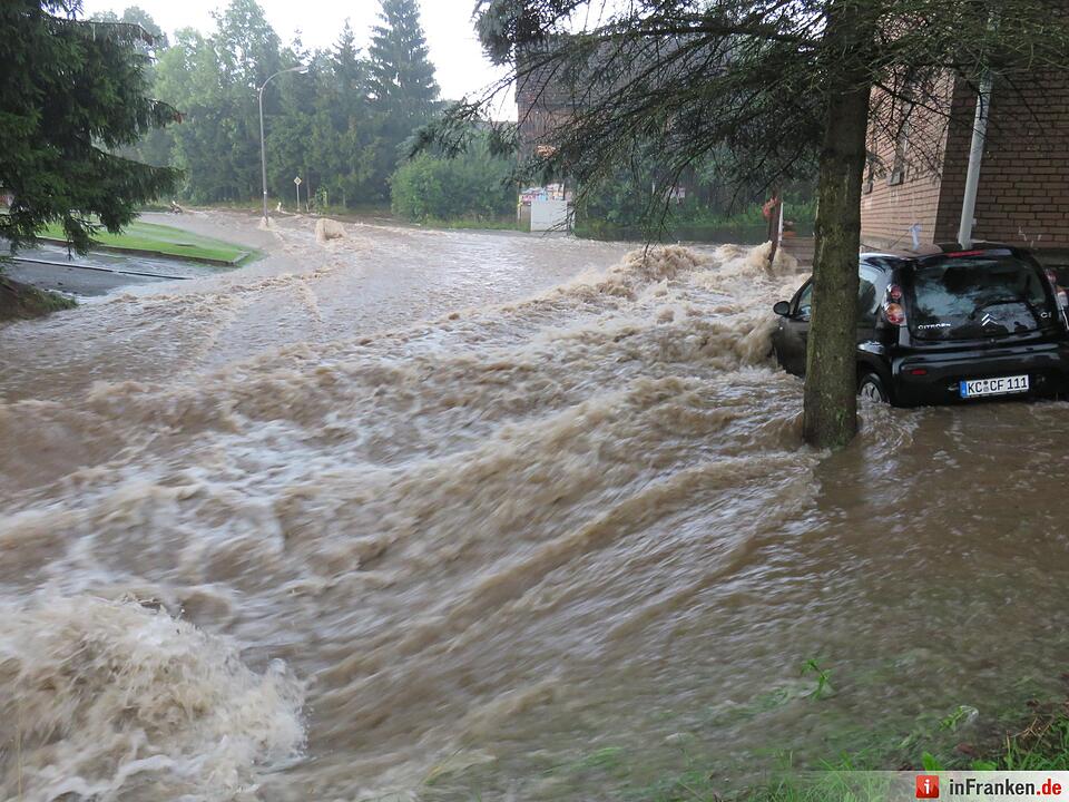 Schweres Unwetter im Kreis Kronach