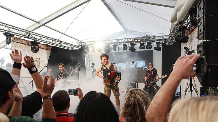 Die Dorfrocker beim Benefizkonzert am 30. September in Bamberg. Foto: Barbara Herbst