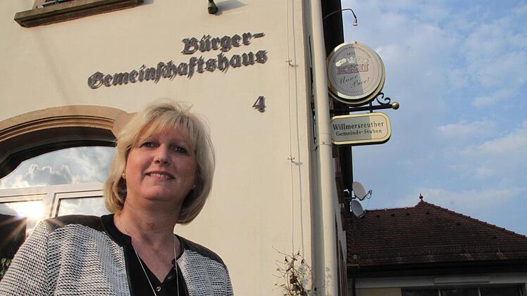 Cornelia Krauß hofft auf eine gute Zukunft der Willmersreuther Vereine in den Gemeinde-Stuben. Foto: Jürgen Gärtner