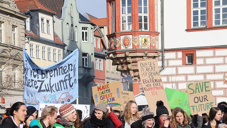 Schüler-Demo in Coburg für mehr Umwelt- und KlimaschutzJutta Rudel