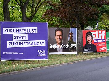 Wahl zum Berliner Abgeordnetenhaus - Plakate