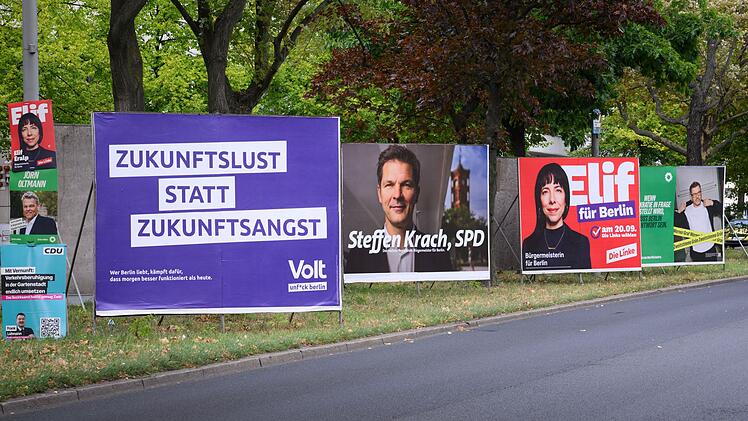 Wahl zum Berliner Abgeordnetenhaus - Plakate