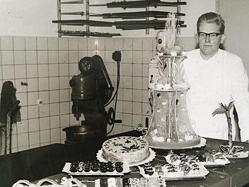 Der junge Konditormeister Reinhold Gramß in den 50er Jahren  Foto: privat