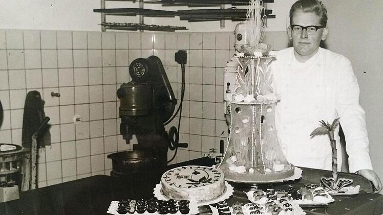 Der junge Konditormeister Reinhold Gramß in den 50er Jahren  Foto: privat