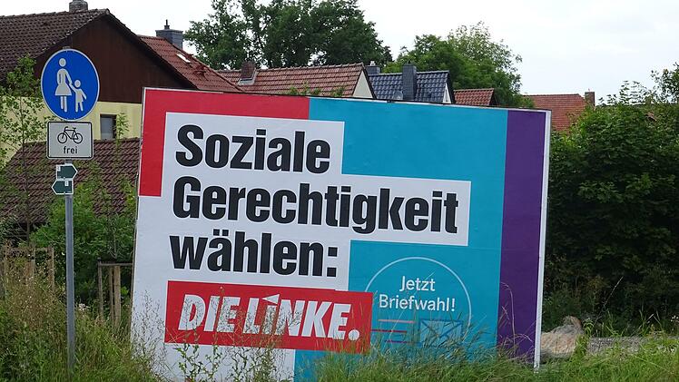 Das Wahlplakat der Linken