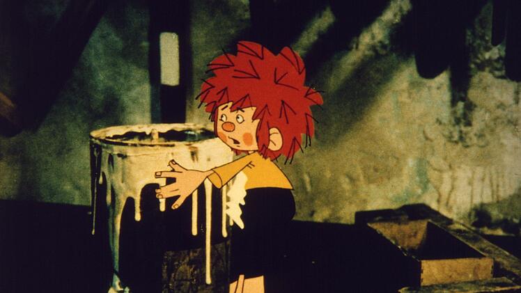 Pumuckl steht mit Leim auf dem Kriegsfuß.