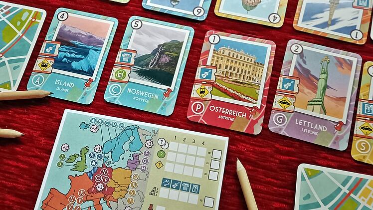 Spiele-Test "Road Trip Europa": Rezension des Draft-and-write-Spiels