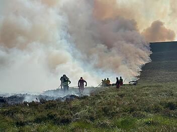 Fl&auml;chenbrand in Nationalpark in Schottland