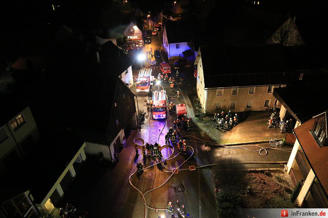Scheune brennt in Bärnfels