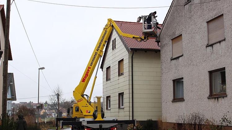 An diesem Haus hielten sich die Schäden in Grenzen.Evi Seeger