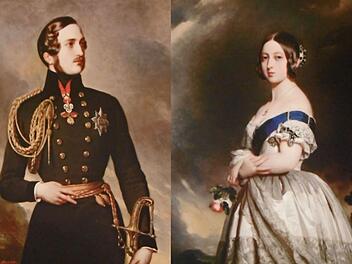 Prinz Albert und Queen Victoria, porträtiert von Franz Xaver Winterhalter.  Foto: Jochen Berger