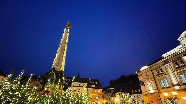 Stimmungsvoll: die Kulmbacher Weihnachtsbeleuchtung. Foto: Jürgen Gärtner