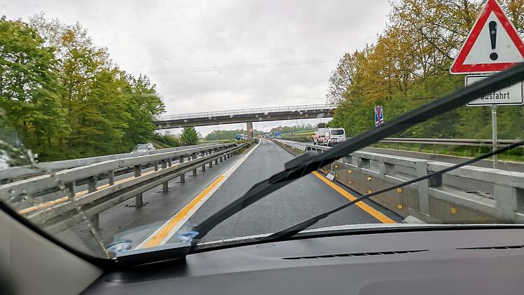 Autobahnbrücke auf der A73 zwischen Forchheim und Bamberg