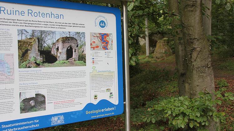 Ein geologisch und historisch interessanter Ort: die Ruine Rotenhan, eines von Bayern schönsten 100 Geotopen. Foto: Ralf Kestel