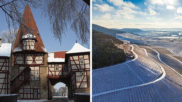 Das Rödelseer Tor in Iphofen ist der ideale Start- und Zielpunkt für zahlreiche Wanderungen in die umliegenden Weinberge.