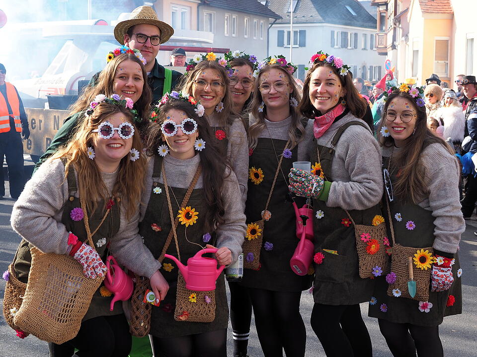 Wildes Faschingstreiben in Steinach an der Saale.