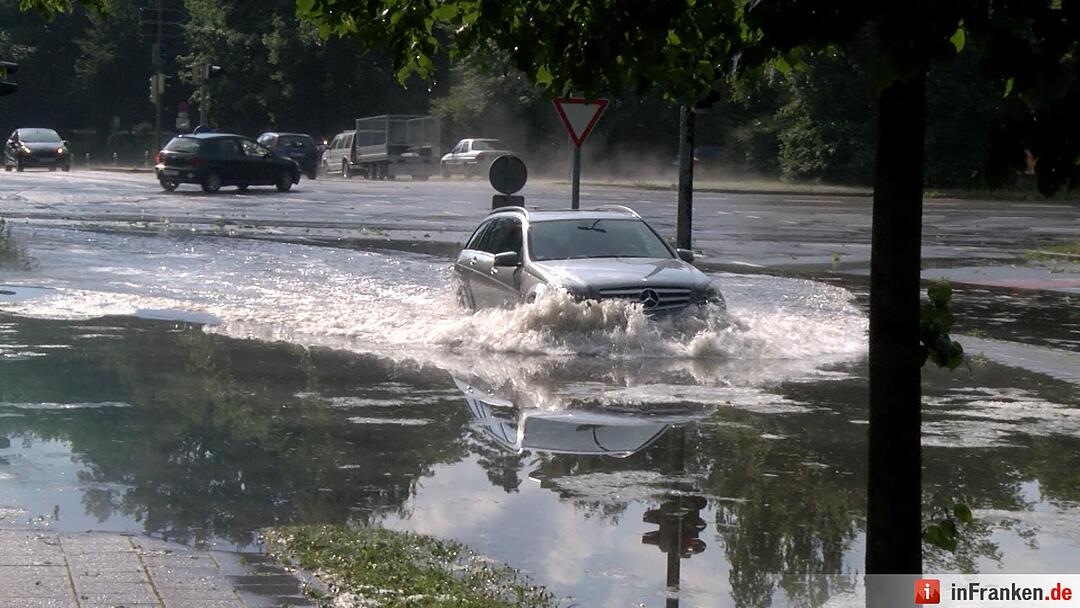 Kleines aber starkes Unwetter zog über Nürnberg