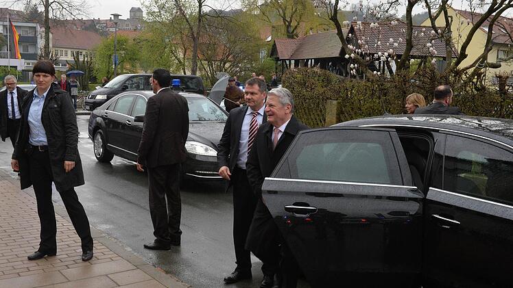 ... und Bundespräsident Joachim Gauck stieg aus.