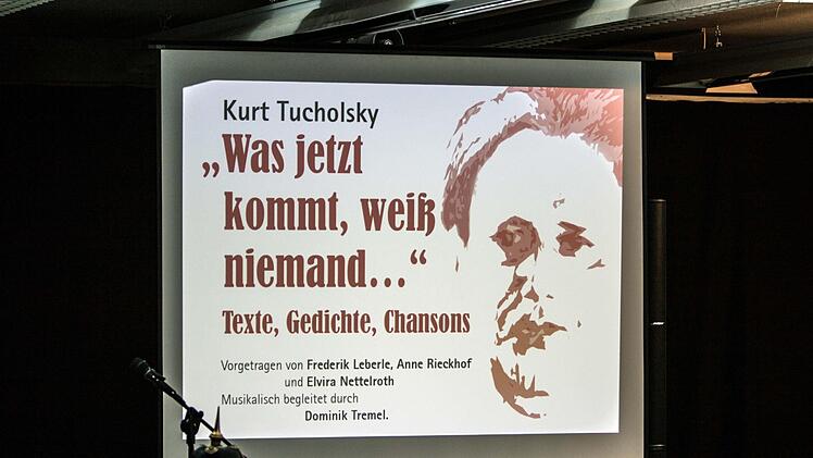 Die Coburger Experimentierplattform "Making Culture" würdigte Kurt Tucholsky.Foto: Jochen Berger